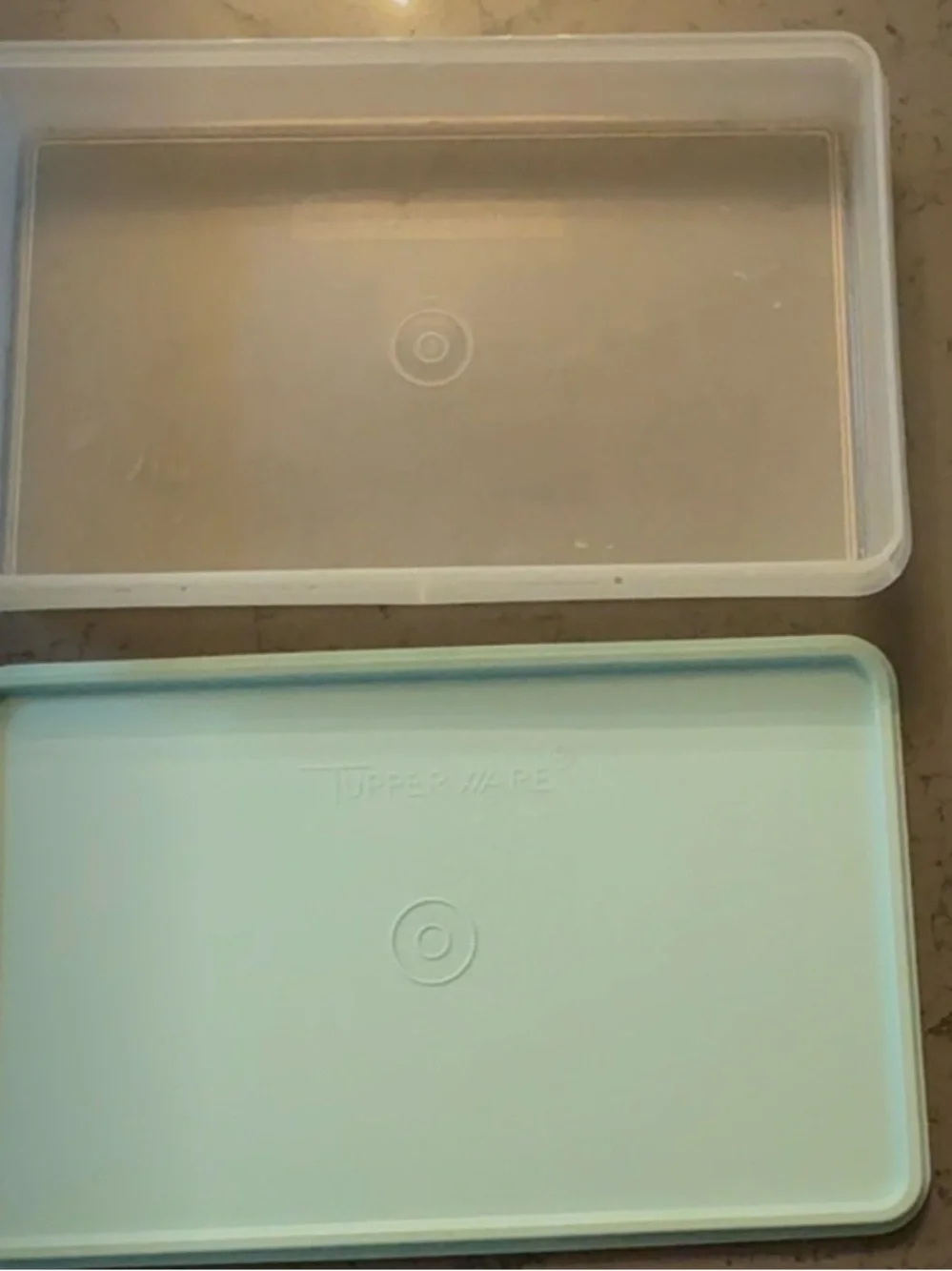 Vintage Tupperware Bacon / Cold Cut Keeper #794 (Mint Green Lid)